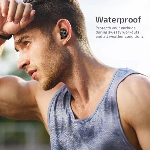 Wireless Earphones TWS True Stereo Earbuds Headphones w Mic Charging Case P2P for Samsung Galaxy A21 A20 A13 5G A12 5G A11 A10s A10e A03s A02s A01 - Sonim XP8 XP3 - Sony Xperia 1