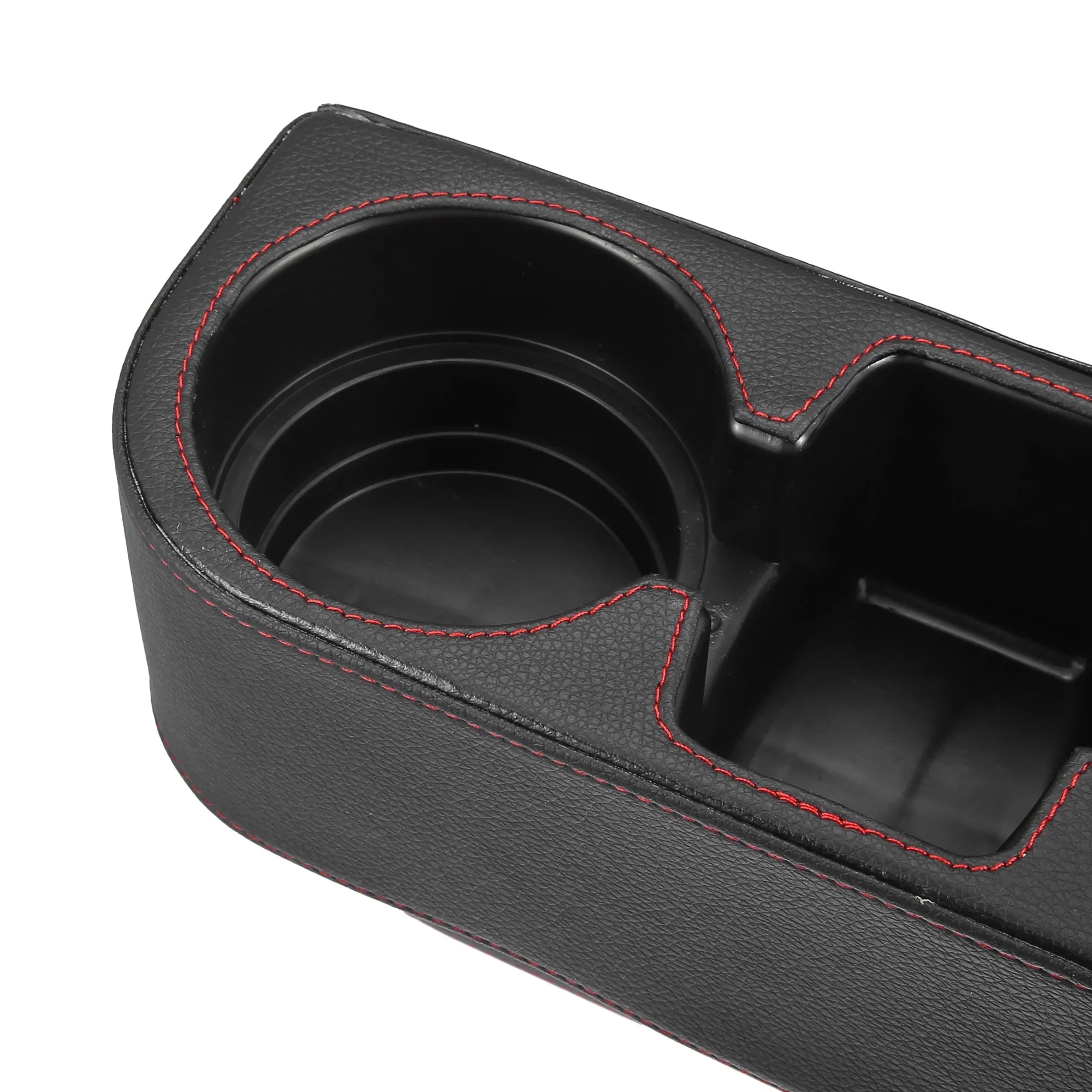 Car Seat Gap Filler Multi-function Cup Holder Car Seat Organizer Console Side Pocket Storage Box Black Red