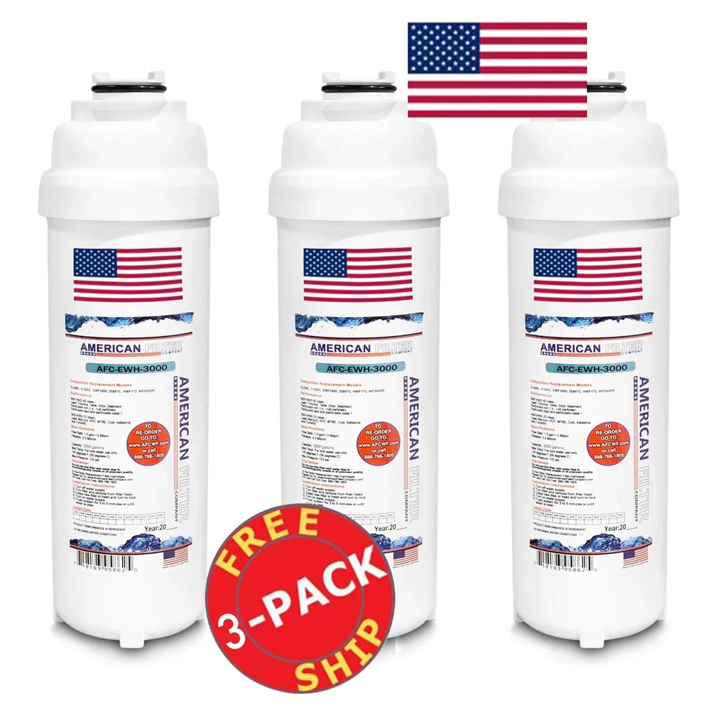 AFC Brand , Water Fountain Filter , Model # AFC-EWH-3000 , Matching with WaterSentry® LRPBMV8K - 3 Filters - Made in U.S.A.