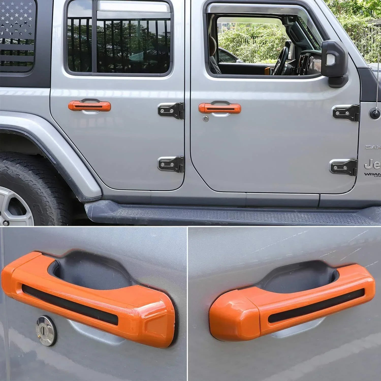 Teledu 10X Door & Tailgate Handle Shield Trim JLU 4Door